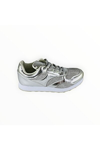 EVERLAST Women's Sports Shoes, -Leather, Silver, Size 38