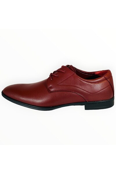 Fluid Men's Derby Shoes Fluid, Leather Burgundy, Size 43 EU