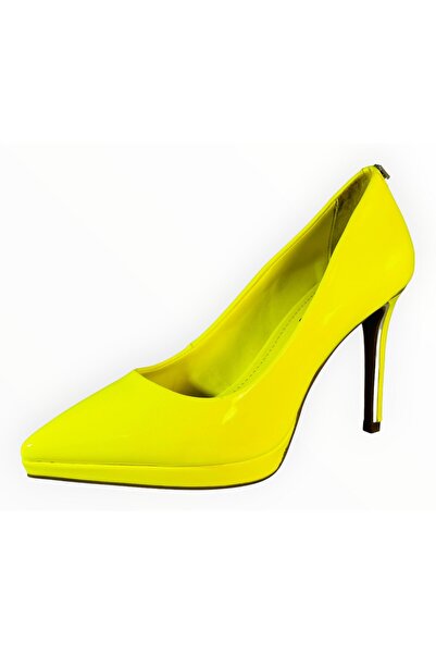 Dkny Women's High Heel Shoes with Neon Green Platform Size 37 EU
