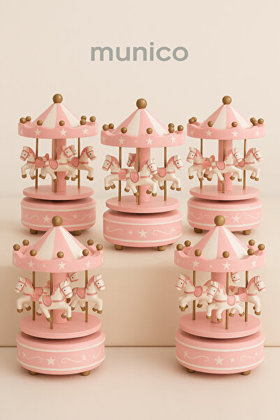 Munico Dekoratif Mini Atlı Karınca 6’lı Set Pastel Renkli, Vitrin Hediye İçin Açık Pembe Mini Atlı Karınca