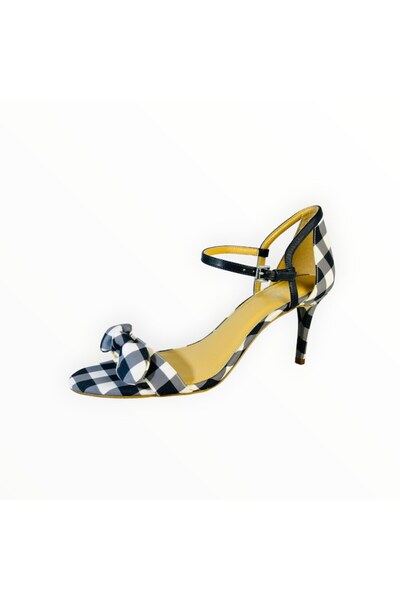 Michael Kors Sandale cu toc stiletto mediu - Tartan bleumarin