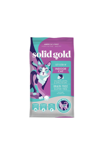 Solid Solid Gold Let's Stay-In Salmon & Lentil Green Apple Grain Free Cat Food 1.36kg