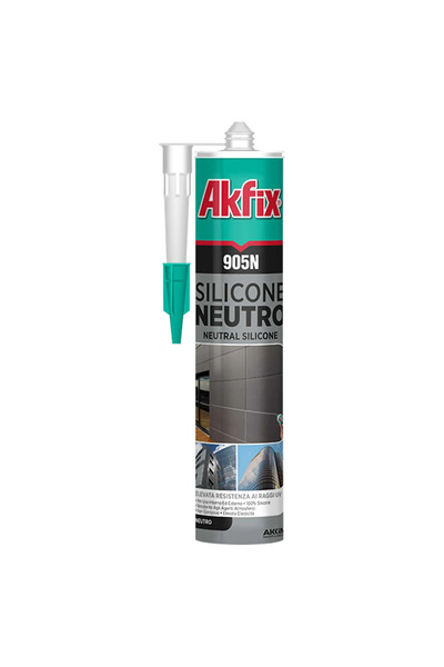 Akfix Neutral Silicone (Construction), Akfix, 905N, 310Ml, Brown (24)