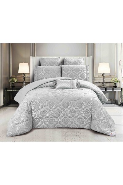 FIONNA.RO LUXURY Jacquard 7 Piece Set - Grey