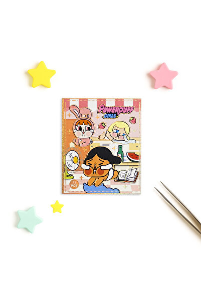 repro design Powerpuff Girls Crybaby Kawaii Mini Sticker Notebook Set of 2 150 Pieces Stickers Model as in Stock