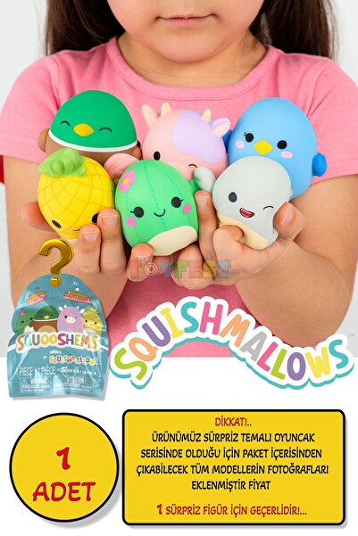 TOYFEST Squishmallows Squooshems – 1 Piece - 6.5 cm Surprise Squishy Collectible Toy Series 8