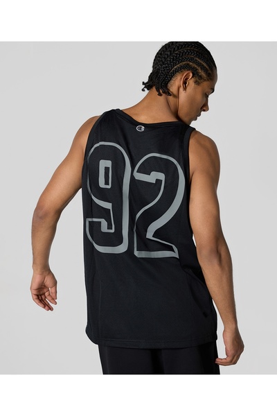 Champion Urban Contemporary Loose-Fit Tank Top Black Men's Tank Top -221217-Kk001