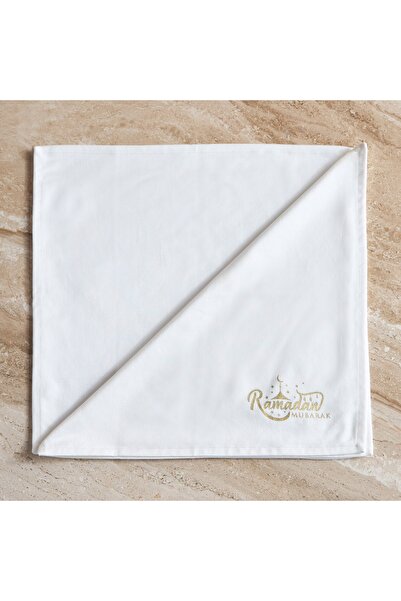 Generic طقم مناديل رمضان مبارك، ٤ قطع، ٤٥×٤٥ سم