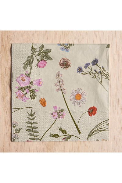 Generic طقم مناديل ورقية جاردن بوهو، 30 قطعة، 33×33 سم