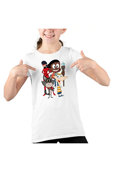 OEM Tricou Copii Fete Craig Taffy Buburuza Phineas