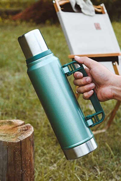 Cin 1,4 Litre, 304 K. Çelik, Hammertone, Kamp Termosu, Su Termosu, Çay Termos...