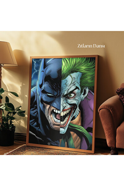 tuvart Sayılarla Boyama Seti BATMAN 35x50cm, Batman ve Joker - Zıtların Dansı