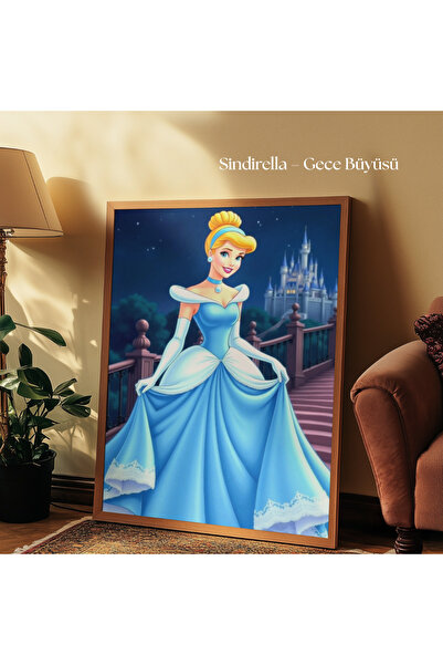 tuvart Sayılarla Boyama Seti Disney Prensesleri 35x50cm, Sindirella – Gece Bü...