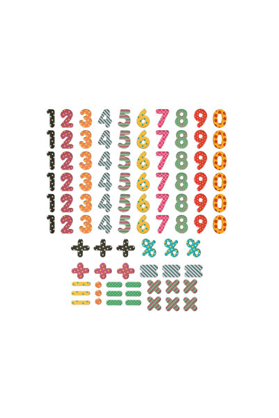 PLAYTİVE Set 90 cifre magnetice, exersare adunare/scadere , multicolor,