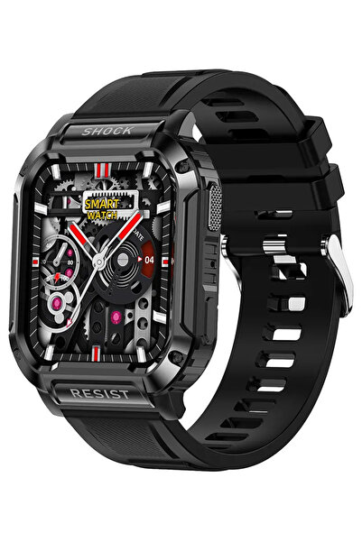 LikeSmart SmartWatch ISP TaNK Sport Watch" IPS, Bluetooth Call, AI Assistant, Sports Modes, Oxi