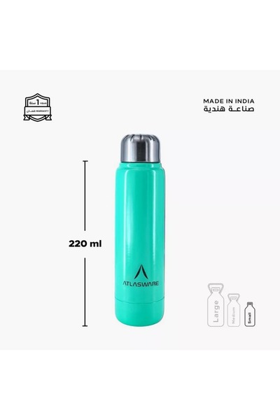 Generic Atlasware Stainless Steel Water Bottle - 220 ml