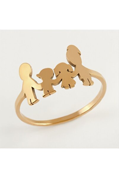 CT STONES خاتم فولاذي فاخر للعائلة