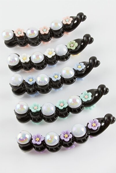 nolva مشبك على شكل زهرة من اللؤلؤ والموز