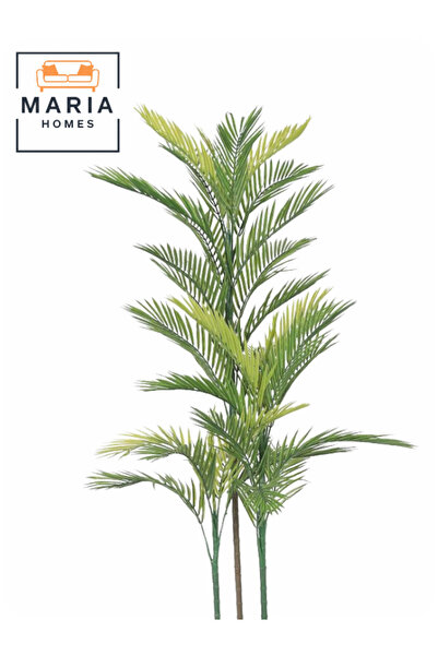 MARIA HOMES شجرة نخيل أريكا اصطناعية 190 سم – نبات زخرفي في وعاء بلاستيكي عصري