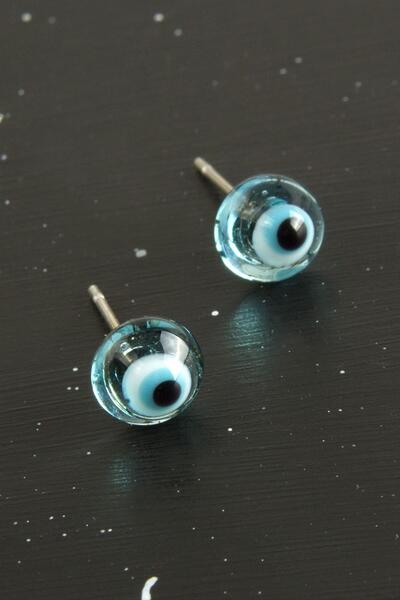 Marsilyan Evil Eye Glass Earrings