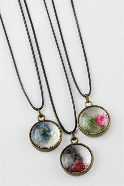 CT STONES قلادة زهرة مفعمة بالحيوية بألوان مختلطة