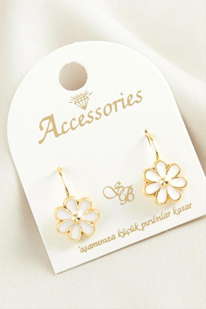 ZERO LAND Flower Enamel Clip Earrings