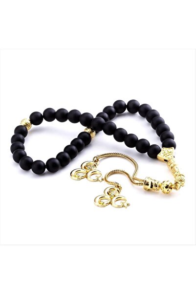 Generic Brand Mat Onix Natural Stone Rosary 8 mm