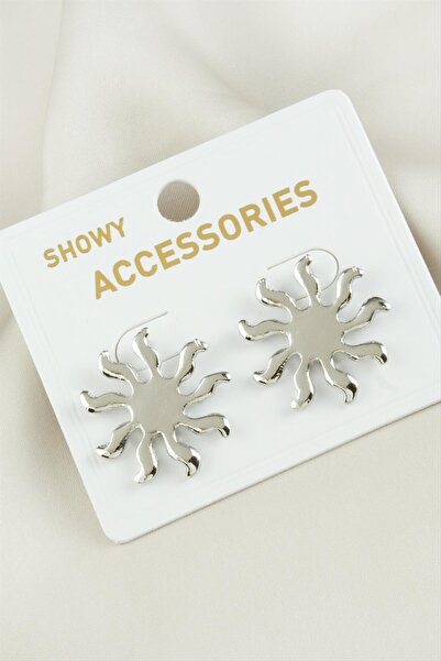 DİĞER1111 أقراط معدنية من سون شيزونج نيو سيزون () - لون فضي