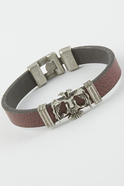 ZERO LAND سوار من الجلد الصناعي ذو الرأسين من إس بي تي آر إن إس (94247)-لون أ...