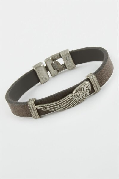 ZERO LAND Sptrns Kanat Suni (94227) Leather Bracelet-Brown