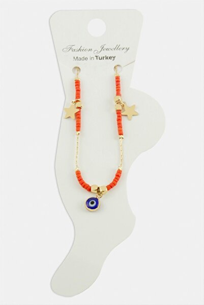 Marsilyan Evil Eye Miyoki Bead Anklet