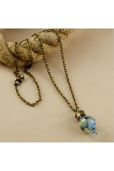 ZERO LAND قلادة زهرة مائية ملونة من سيبتيم - ملونة