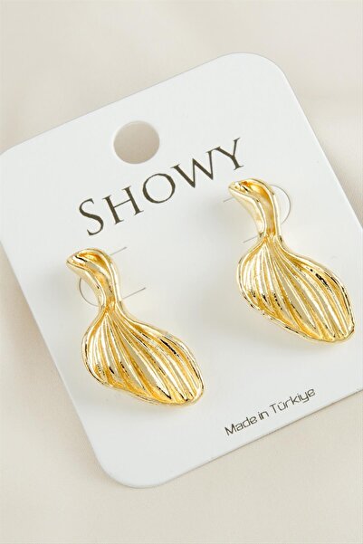 ZERO LAND New Season Metal Earrings with Seashell Design