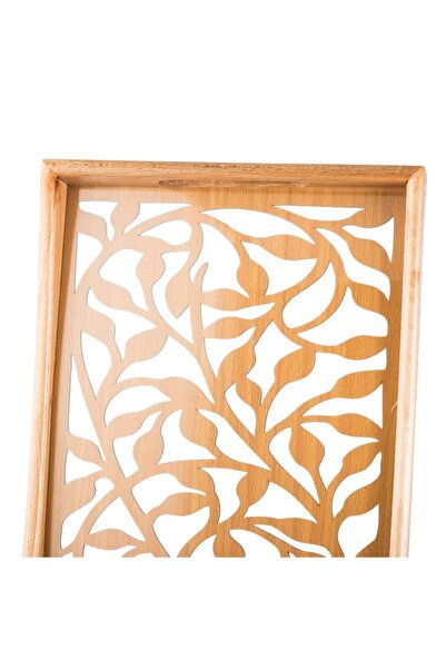 ORIAN 2-piece wooden tray set with decorative floor and clear acrylic insulating layer