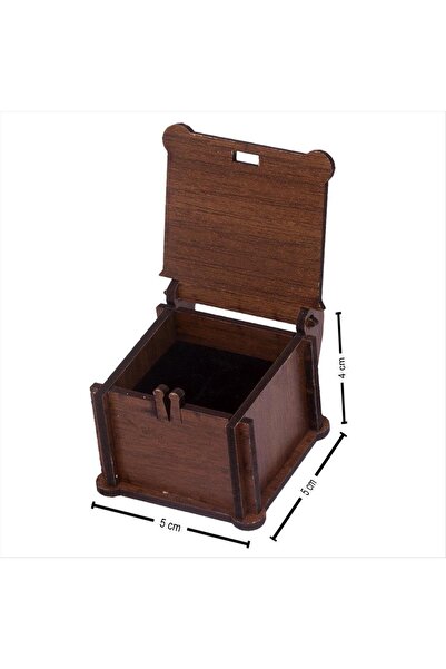 ZERO LAND Msa-Shop Wooden Ring Box-Light Brown