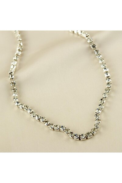 ZERO LAND قلادة من الأحجار الكريمة من سيبتيم - لون فضي