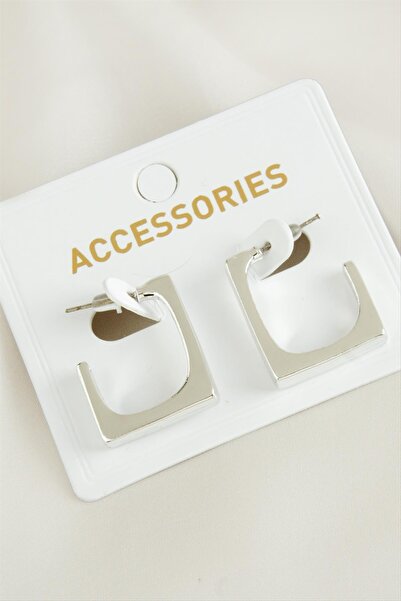 Marsilyan Square New Season Metal Earrings