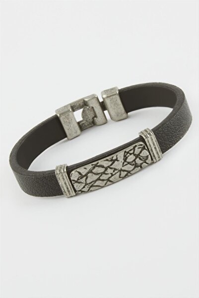 CT STONES سوار من الجلد الصناعي منقوش بنقشة الأرض