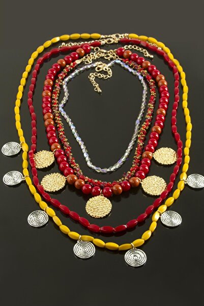 ZERO LAND 5 Pieces of Money Ethnic Luxury Collar Necklace