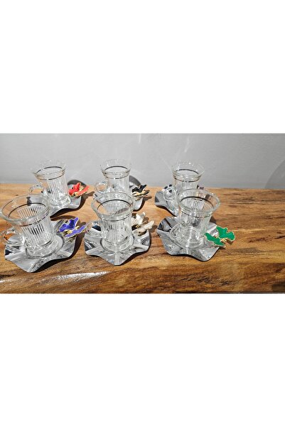 Keopsantique home Silver Butterfly Tea Set