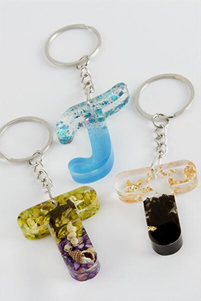 FREEDOM STOREE Breloc epoxidic cu litera T