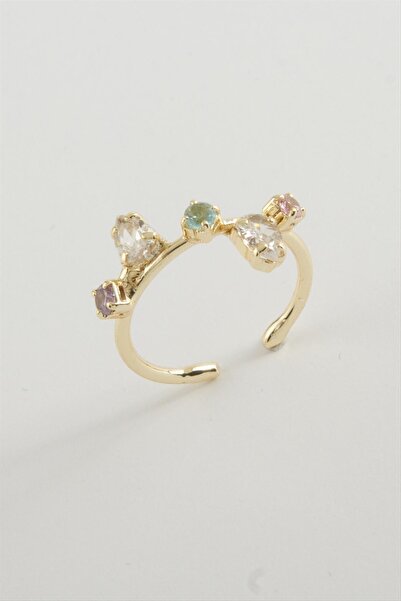 OSENSE خاتم حجر بيضاوي ملون