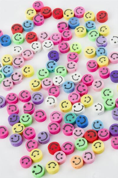 ZERO LAND Emoji Fimo Beads 100 Τεμάχια