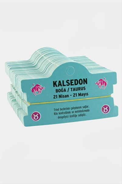 Marsilyan Chalcedony & Taurus Bracelet Card