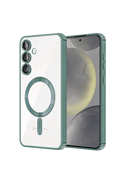 NewFace غطاء حماية مغناطيسي لهاتف سامسونج جالاكسي إس 23 بلس من إس بي تي آر إن إس - (220641) أخضر داكن