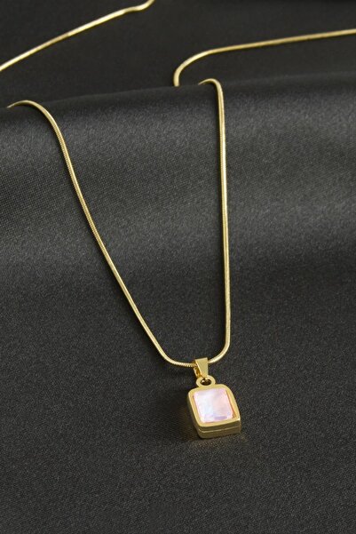 Marsilyan Square Steel Necklace