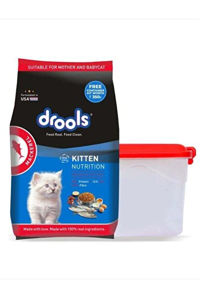 Drools Kitten Dry Cat Food Mackerel With Free Container 1kg