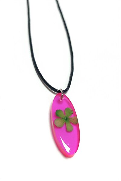 Genel Markalar Kartopu Çiçeği Oval Epoksi Kolye