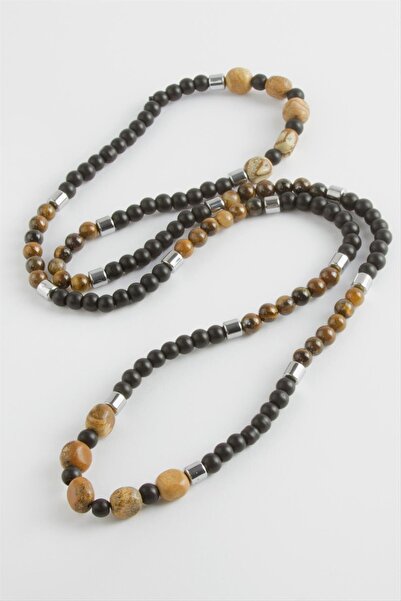 ZERO LAND Jasper Onix Natural Stone Necklace