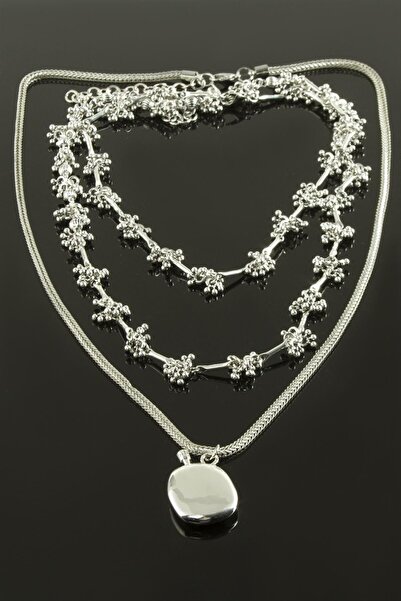 ZERO LAND 3 قطع من قلادات الرقبة الفاخرة البيضاوية الشكل